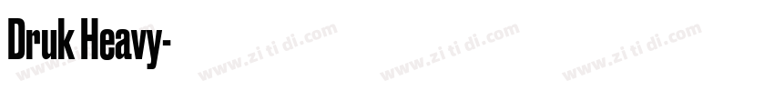 Druk Heavy字体转换
